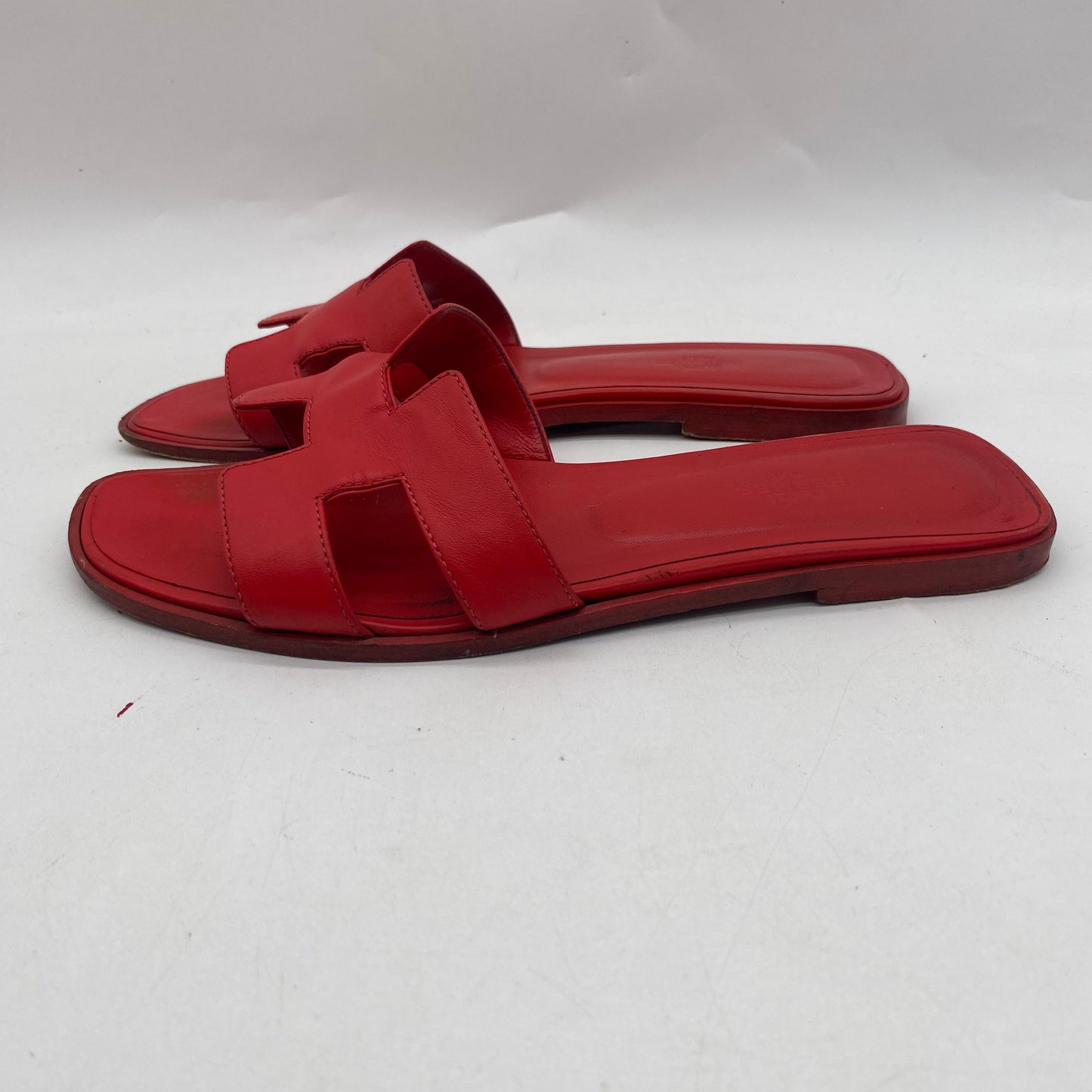 Hermes Red Sandals
