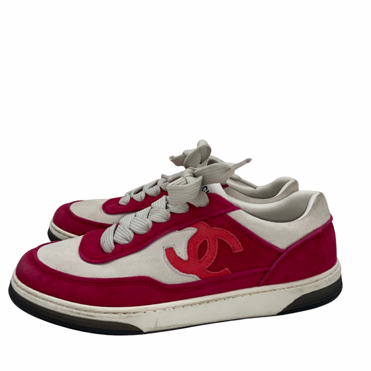 Chanel Pink/White Sneakers