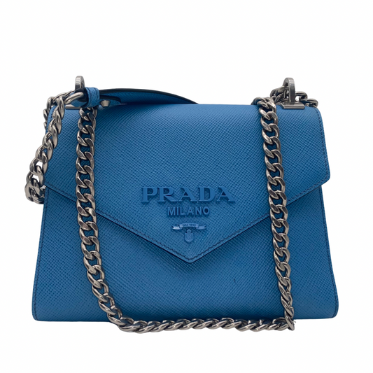 Prada Blue Leather Crossbody