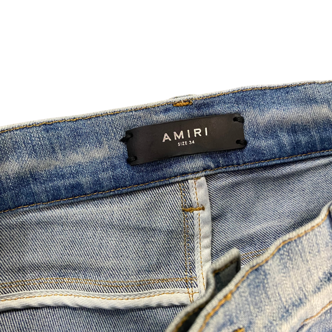 Amiri Camo Patch Jeans