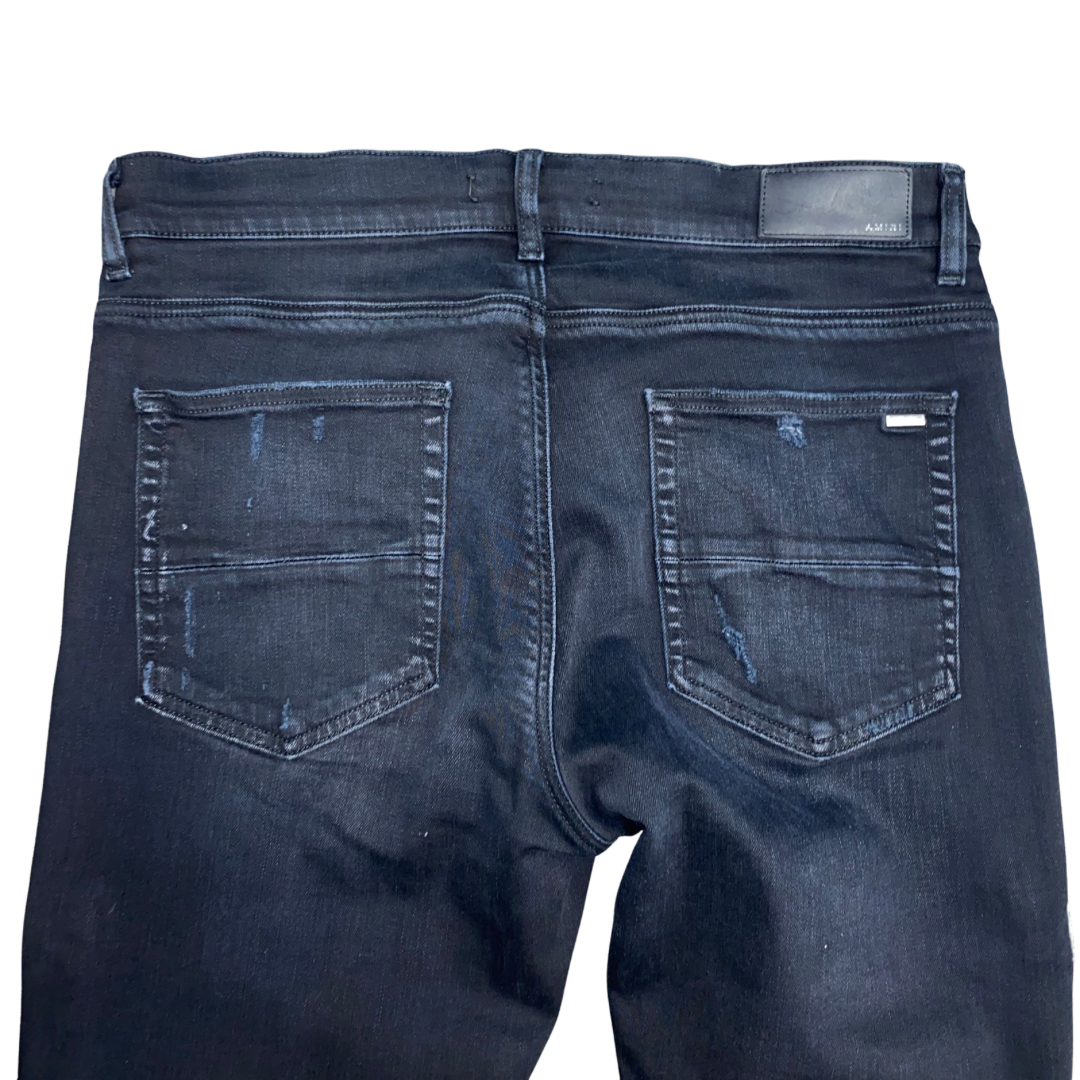 Amiri Black Patch Jeans