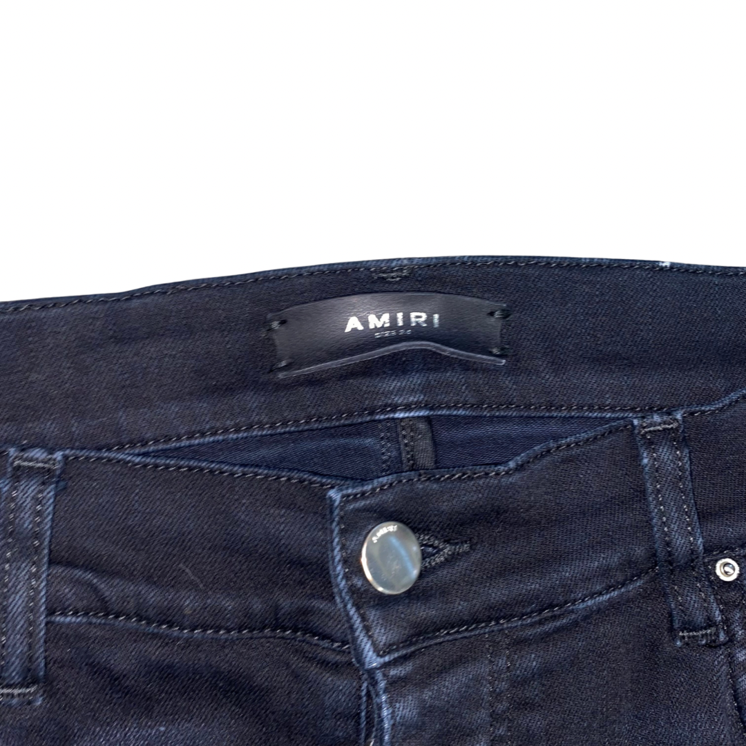 Amiri Black Patch Jeans