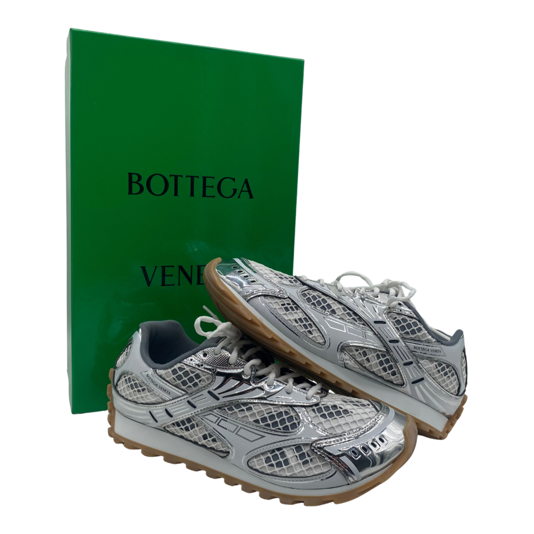 Bottega Veneta Silver Sneakers