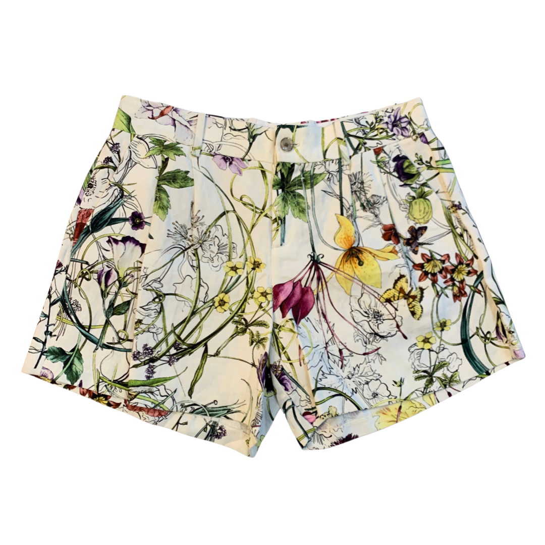 Gucci Floral Linen Shorts