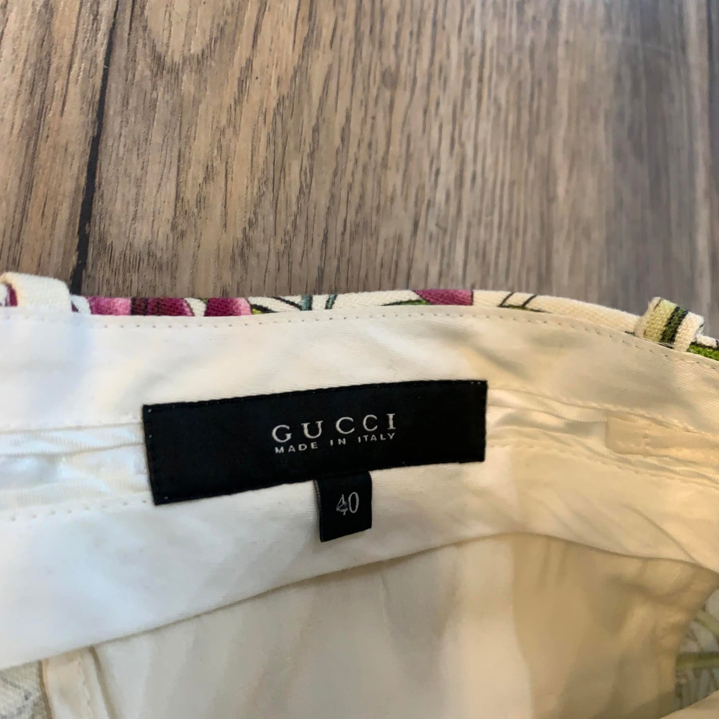 Gucci Floral Linen Shorts