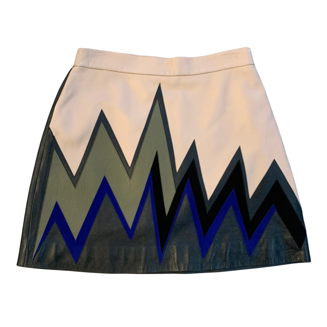 Emilio Pucci Leather Mini Skirt