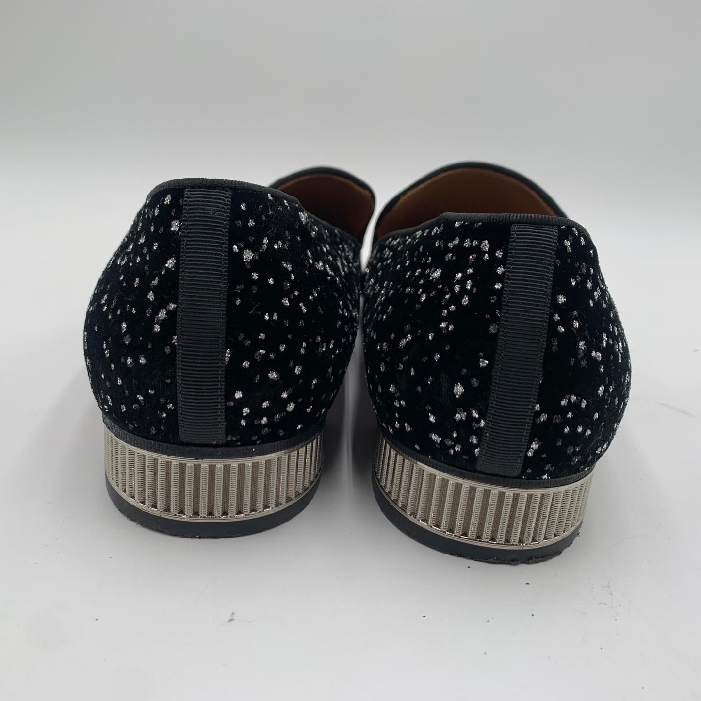 Christian Louboutin Black Velour Loafers