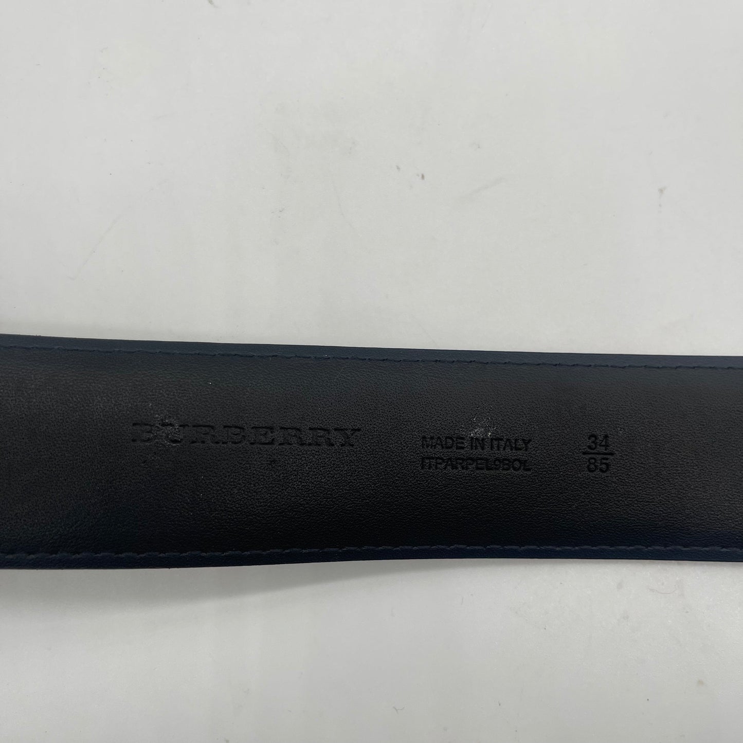 Burberry Black/Grey Belt