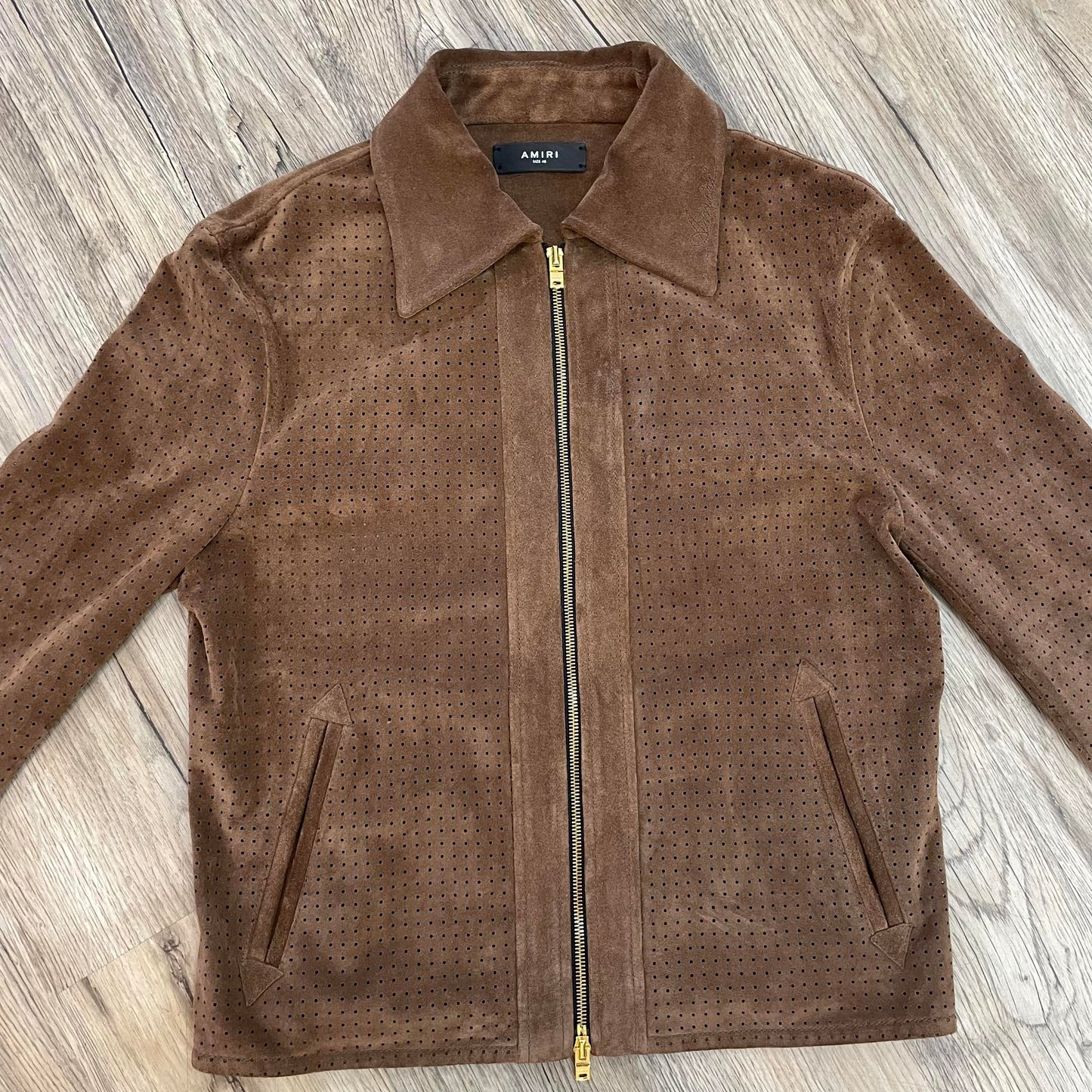 Mike Amiri Brown Suede Jacket